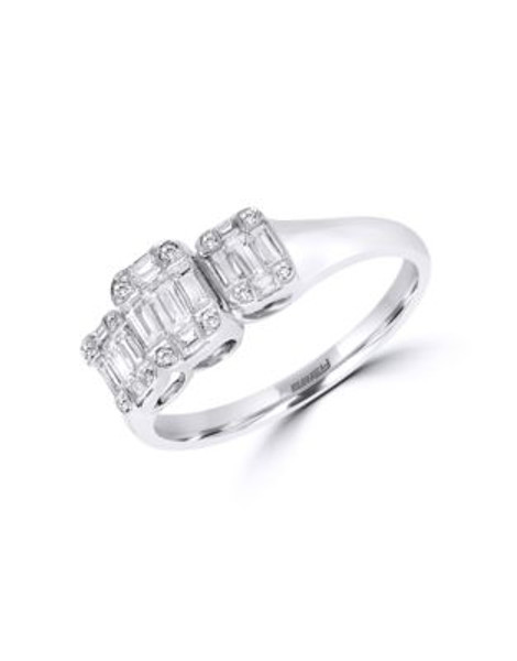 Effy 14K White Gold and Diamond Ring - WHITE GOLD - 7