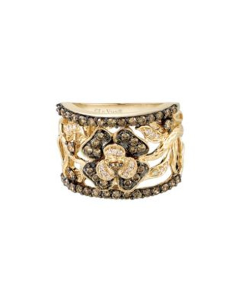 Le Vian 14K Honey Gold Chocolatier Florets Ring - WHITE - 7