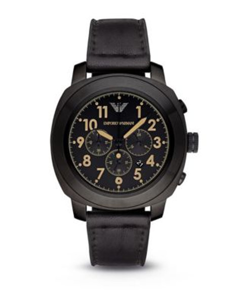 Emporio Armani Mens Chronograph AR6061 Watch - BLACK