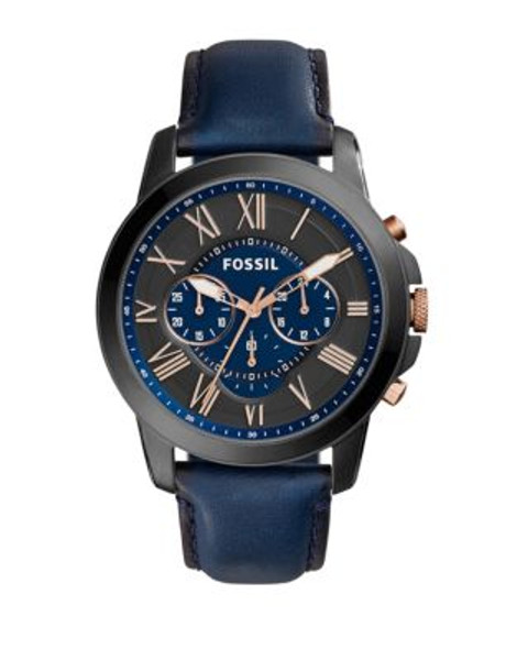 Fossil Mens Chronograph Grant Watch FS5061 - NAVY