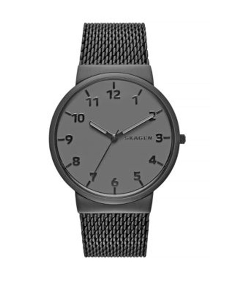 Skagen Denmark Exclusive Ancher Stainless Steel Mesh Watch - BLACK