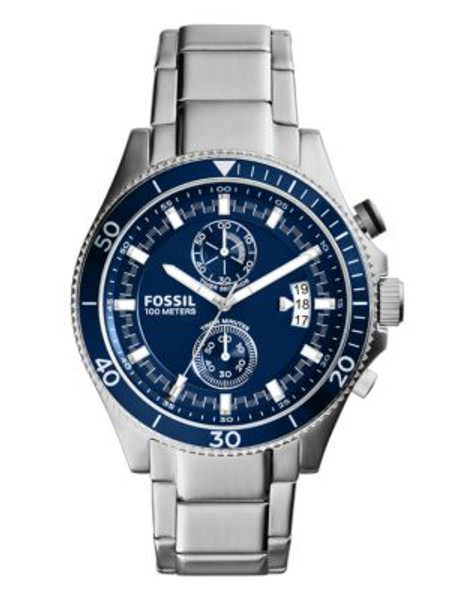 Fossil Mens Wakefield Standard Chronograph CH2937 - SILVER