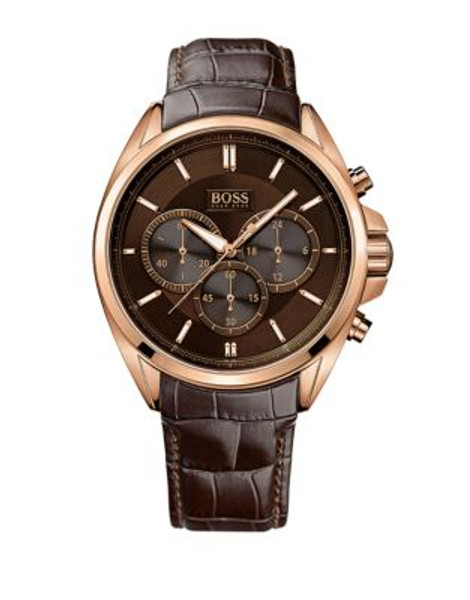 Boss Mens Chronograph Driver 1513036 Watch - BROWN