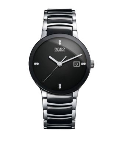 Rado Mens Automatic Centrix R30941702 Watch - BLACK