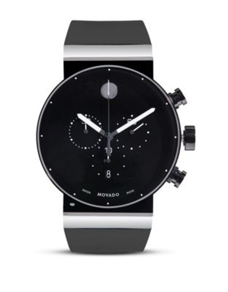 Movado Sapphire Synergy Chronograph Watch - BLACK