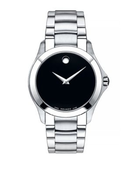 Movado Masino Stainless Steel Analog Watch - BLACK