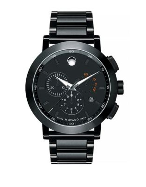 Movado Stainless Steel Museum Sport Watch - BLACK