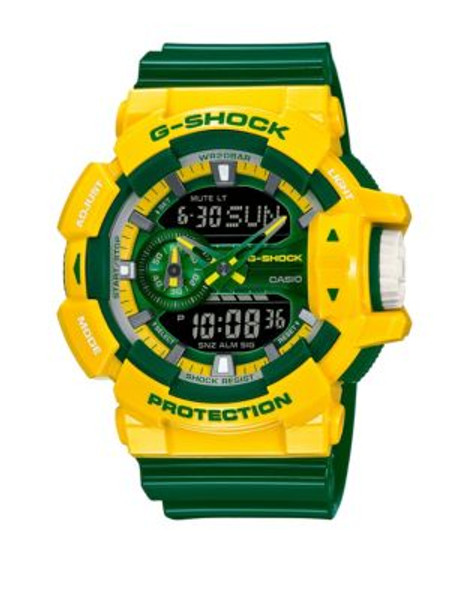 Casio Crazy Colour G-Shock Digital-Analog Watch - YELLOW