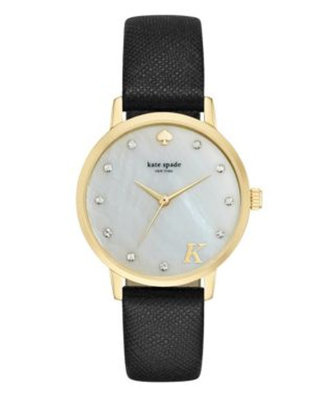 Kate Spade New York A Monogram Leather Watch - K