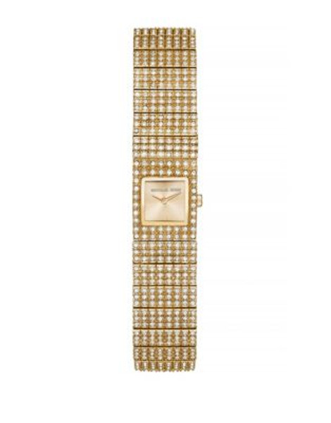 Michael Kors Cabrina Pavé Goldtone Stainless Steel Watch - GOLD