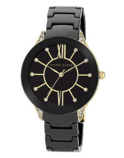 Anne Klein Womens Ceramic Oversized AK1672BKGB - BLACK