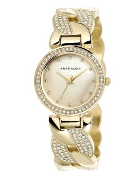 Anne Klein Womens Standard Crystals AK-1832CMGB - GOLD