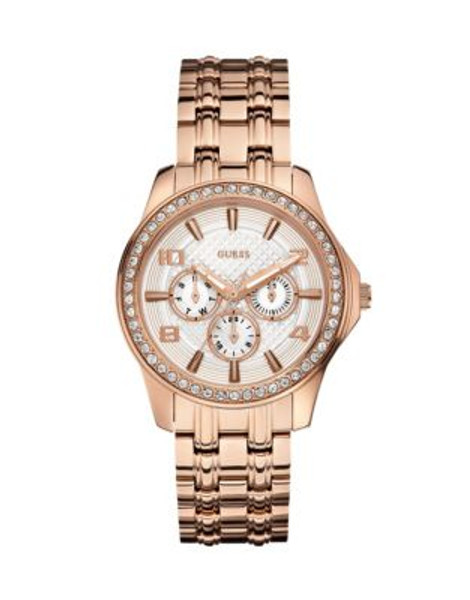 Guess Rose Goldtone Stainless Steel Bracelet Watch - ROSE GOLD