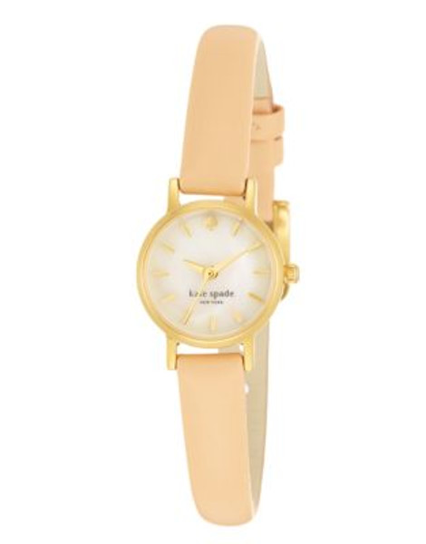 Kate Spade New York Vachetta Tiny Metro Strap Watch - GOLD