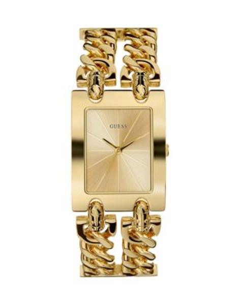 Guess Goldtone Chain Bracelet Watch - GOLD