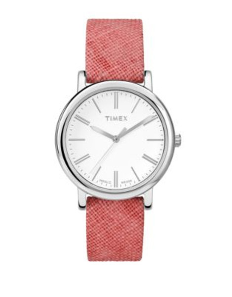 Timex Womens Originals Classic Round Standard Watch TW2P63600AW - PINK
