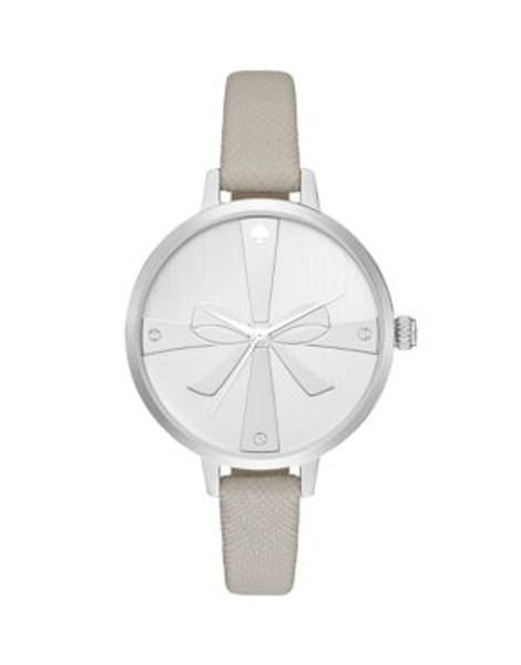 Kate Spade New York Metro Bow Dial Analog Watch - GREY