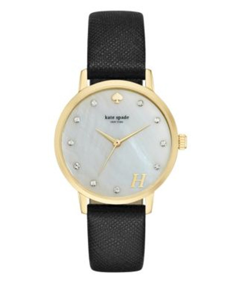 Kate Spade New York A Monogram Leather Watch - H