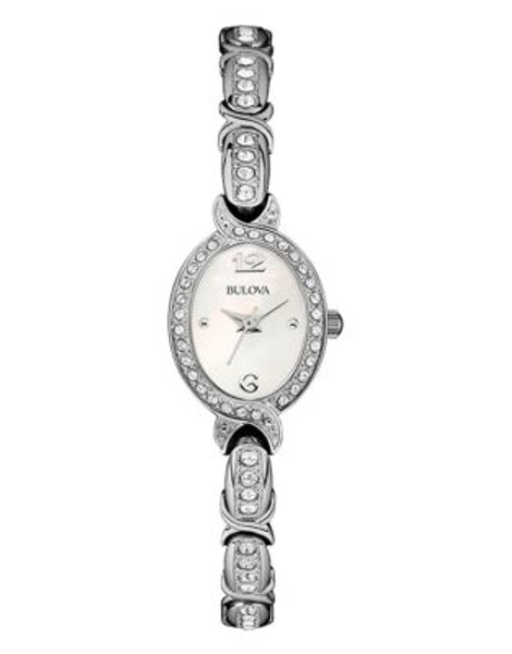 Bulova Womens Crystal Collection Petite 96L199 - WHITE