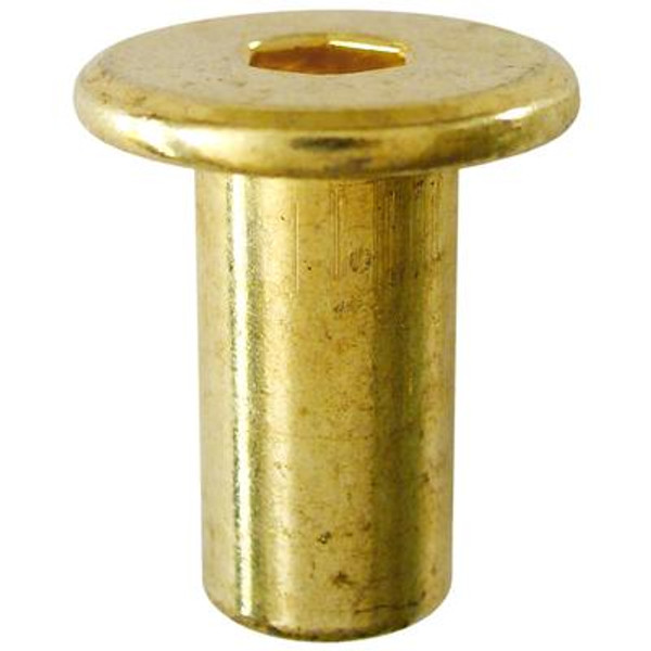 1/4-20X14Mm Connector Cap Nut Brass