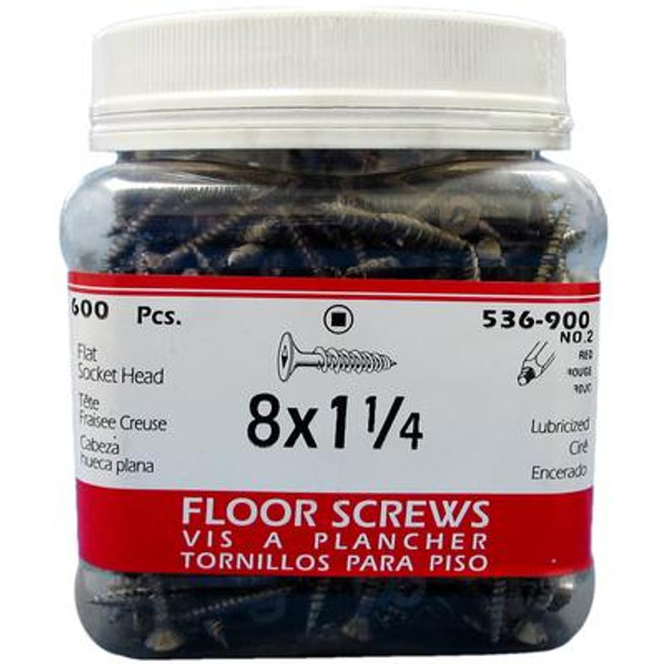 Papco 8X1-1/4 Fl Skt Floor Screwjar