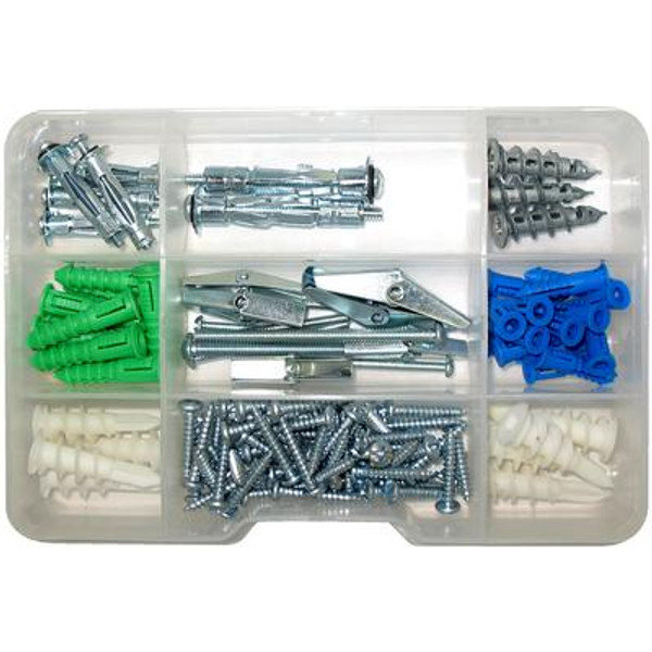 120 Pc Assorted Wall Anchor Kit