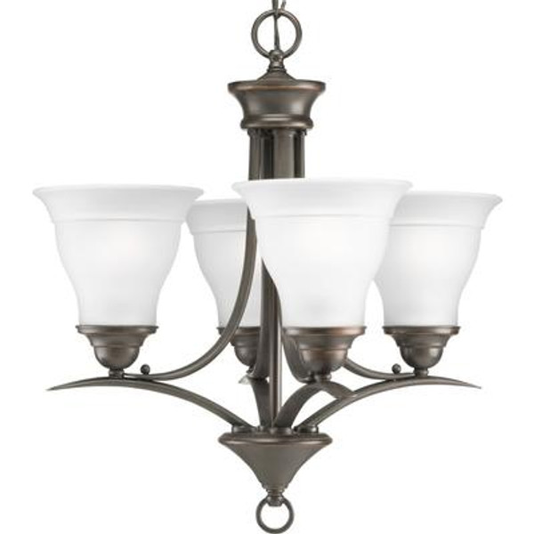 Trinity Collection Antique Bronze 4-light Chandelier