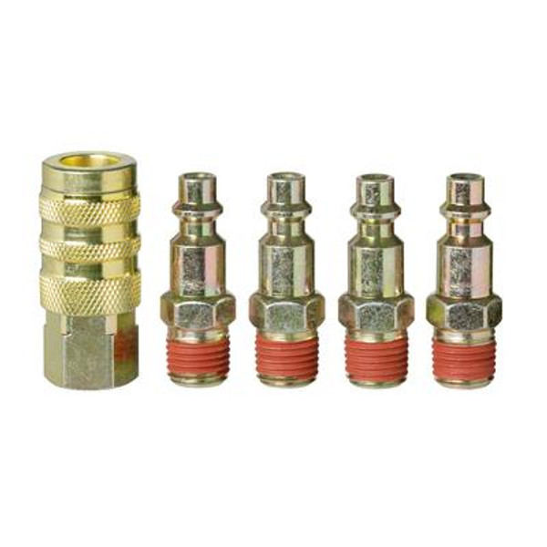 Male Connector 1/4 M - 5 Pack