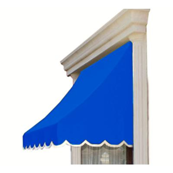 4 Feet Nantucket (31 Inch H X 24 Inch D) Window / Entry Awning Bright Blue