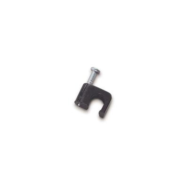 Masonry Coax Staple 1/4 In Black; 25/Clam