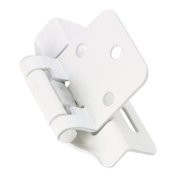 Hinge self closing 13/64 In. overlay - white