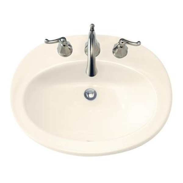 Piazza Self-Rimming Bathroom Sink in Linen