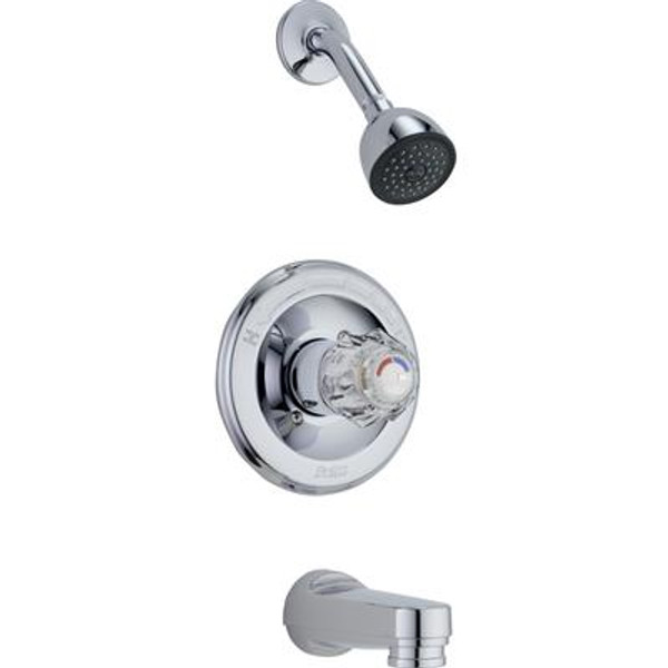 Classic Single-Handle Tub and Shower Trim in Chrome