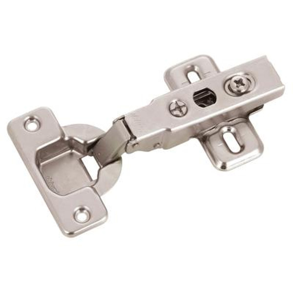 Clip hinge with plate 100 degree full overlay