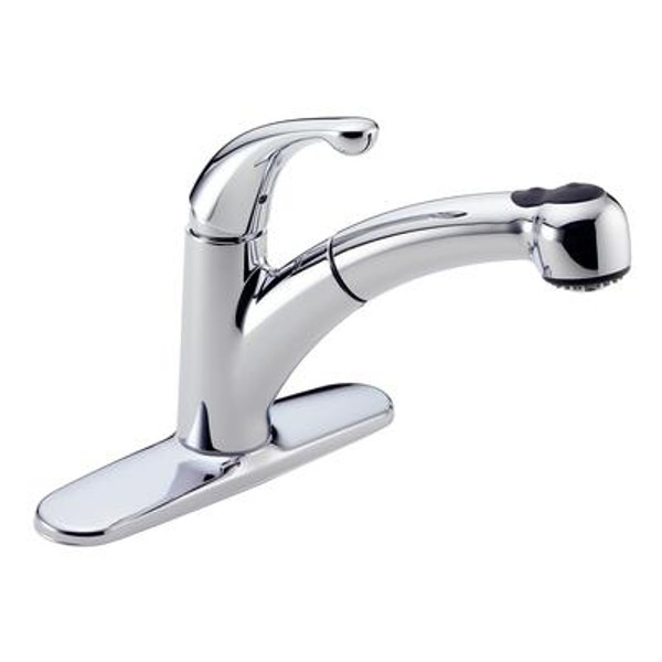 Palo Single-Handle Pull-Out Sprayer Kitchen Faucet in Chrome
