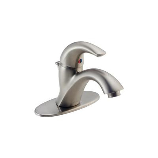 Classic 4 Inch 1-Handle Mid Arc Bathroom Faucet In Stainless