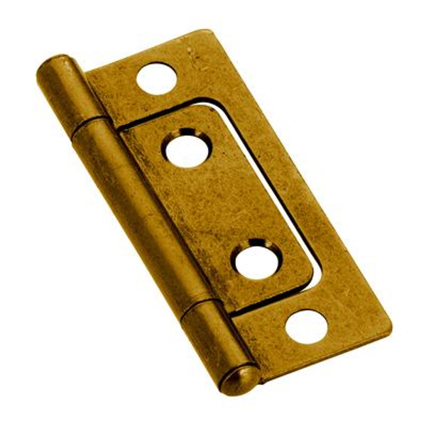 Hinge n/mortise 2 In. - antique brass