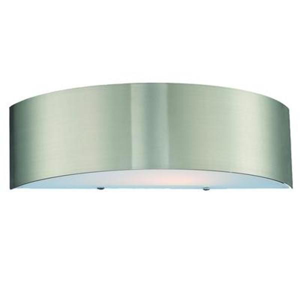 Dervish Collection 2-Light Satin Nickel Wall Sconce