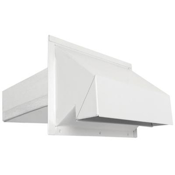 3 1/4 inch x 10 inch R2 Exhaust Hood with Screen White