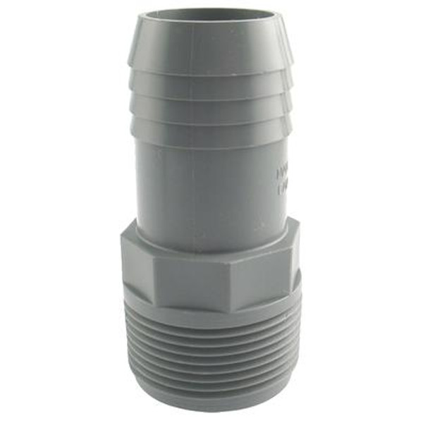 Poly Male Adapter - 1 1/4 Inch Mpt X 1 1/4 Inch Insert