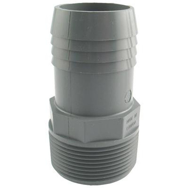 Poly Male Adapter - 1 1/2 Inch Mpt X 1 1/2 Inch Insert