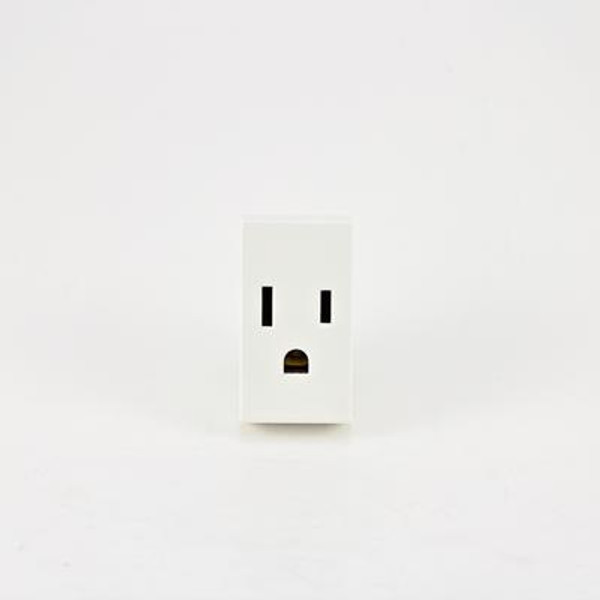 Modular Electrical Switch Plate Kit- Standard Receptacle - White
