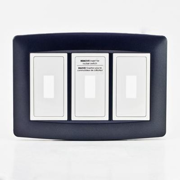 Retrofit Wall Plate 3-G Graphite