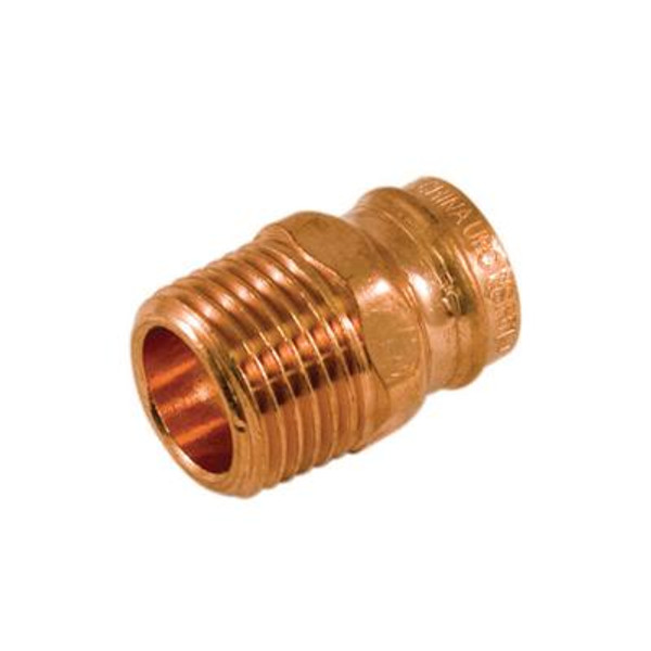 Fitting Copper Pre-Soldered Male Adapter 1/2 Inch