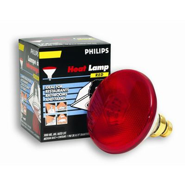 175W PAR38 Heat Lamp Red Hard Glass