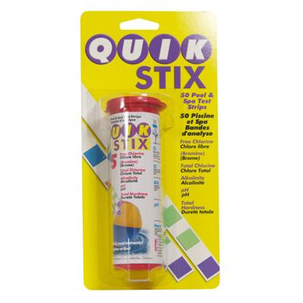 Quik Stix 5-Way Pool And Spa Test Strips