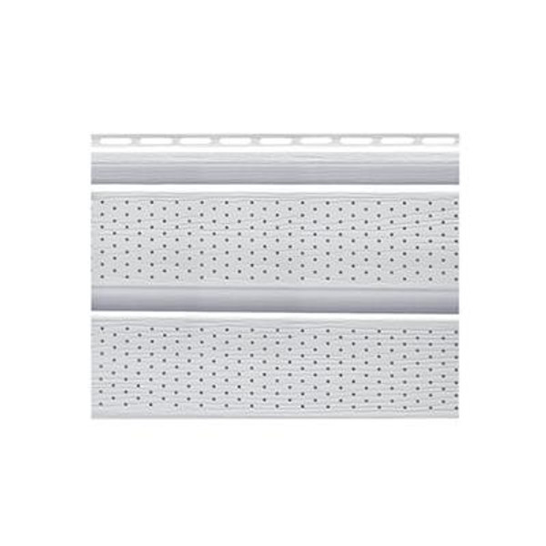 16 in.  Perforated Soffit - white