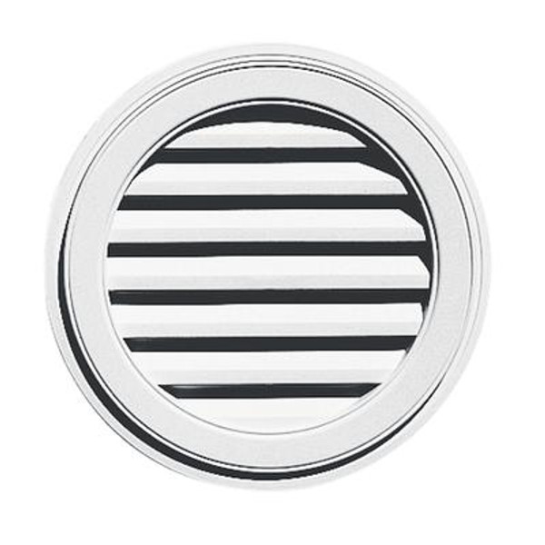 22 inches Round Vent White