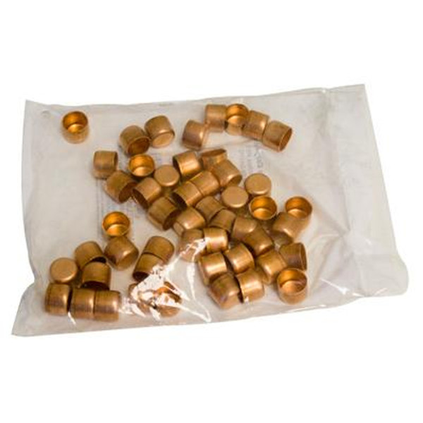 Fitting Copper Tube Cap 1/2 Inch (Bag Of 50)