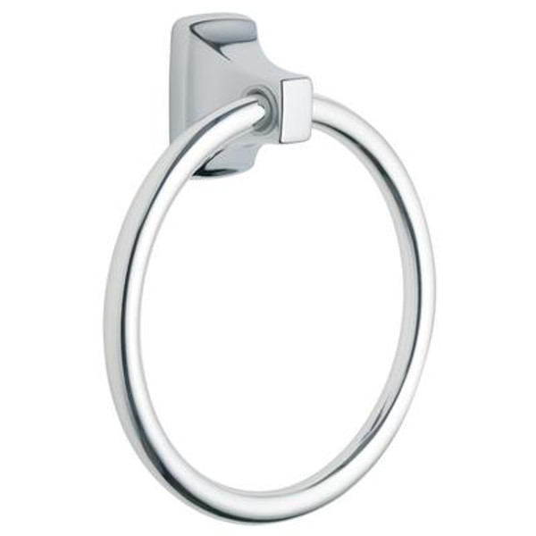 Contemporary Chrome Towel Ring